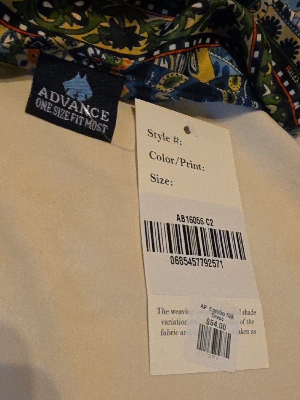 Advance Apparels Blue Paisley & Patchwork Maxi Dress - Picture 3 of 4